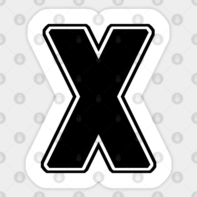 X X Sticker TeePublic